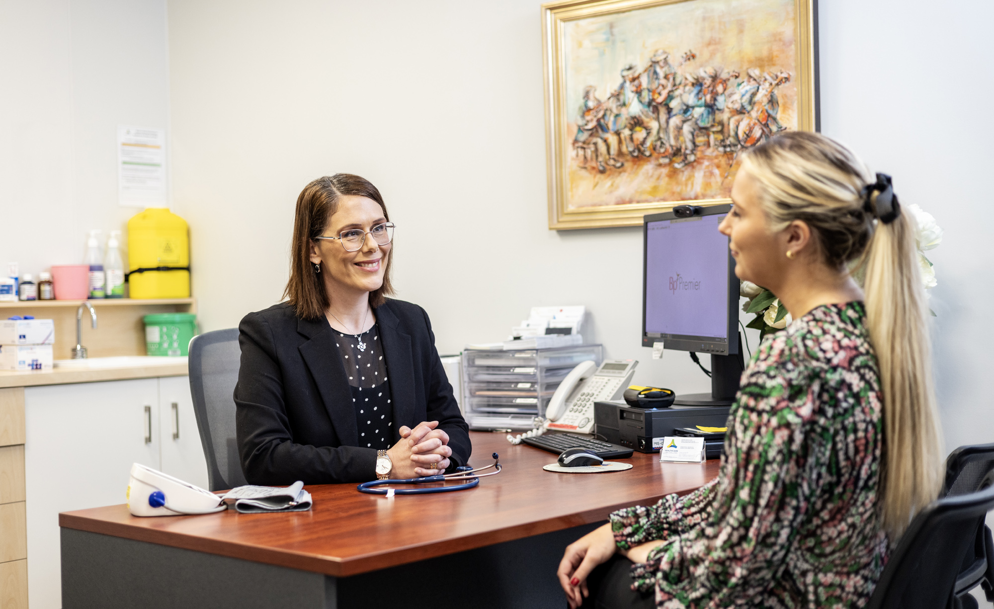 Women's health screening appointment at Healthcare on Collins Collins Street Melbourne CBD
